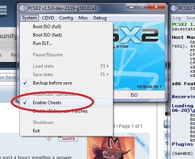 how to patch cheat pcsx2 iso download